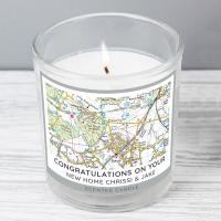 Personalised Present Day Map Compass Scented Jar Candle Extra Image 3 Preview